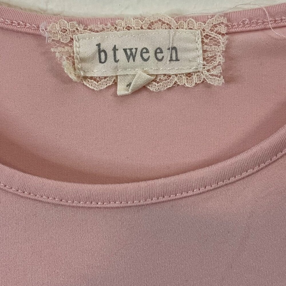 Btween Girls Pink Unicorn Club Sequin Tie-Sleeve T-Shirt Size 10 - Picture 4 of 11